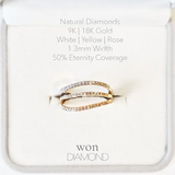 Golden Wave Trio Rings