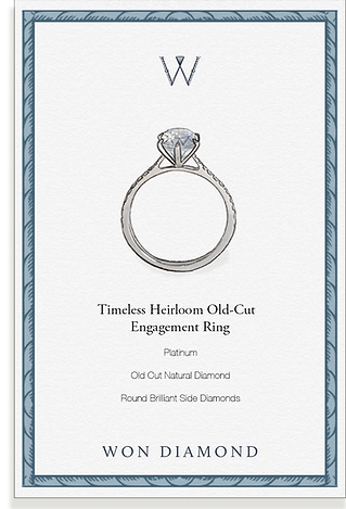 Timeless Heirloom Old Cut Engagement Ring