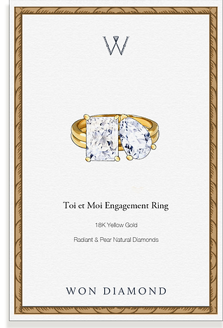 Toi et Moi Engagement Rings