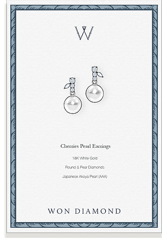 Cherries Akoya Earrings