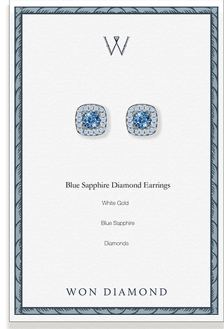 Royal Blue Sapphire Earrings