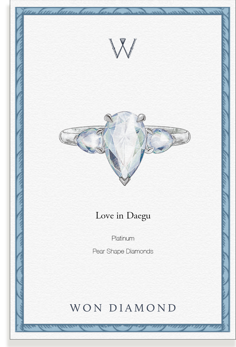 Pear Triology Ring